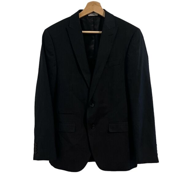 JF J Ferrar Black Slim Fit Dress Suit Jacket Men's Size Medium - Picture 1 of 10